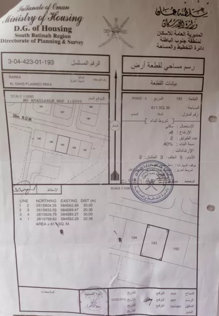 أرض سكنية للبيع