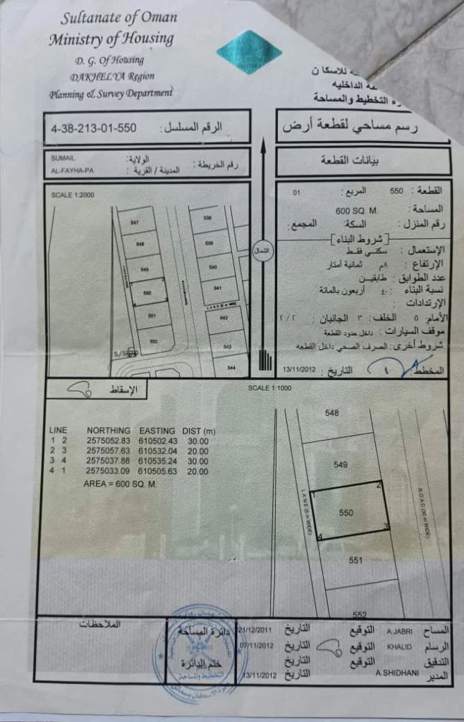أرض سكنية للبيع