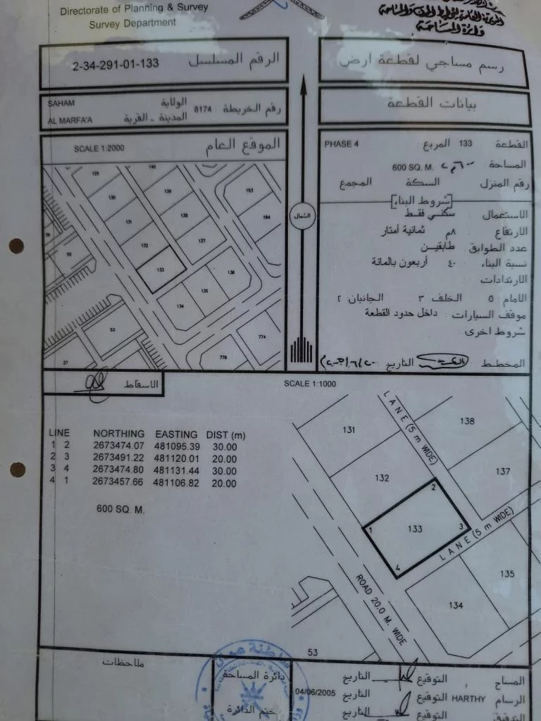 ارض للبيع في صحم المرفع مطلوب 7000 قابل لتفاوض