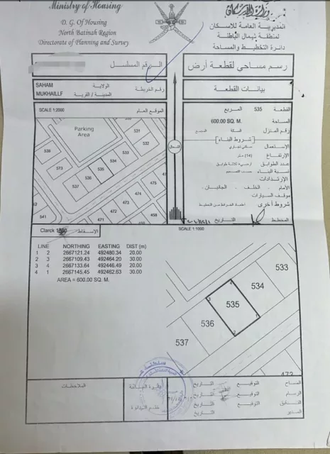 أرض سكني تجاري للبيع مخيليف صحم