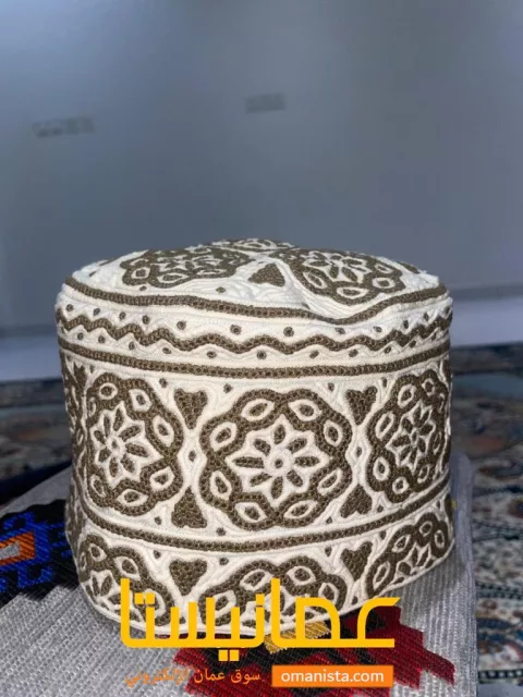 كمة عمانية خياطة يد للبيع