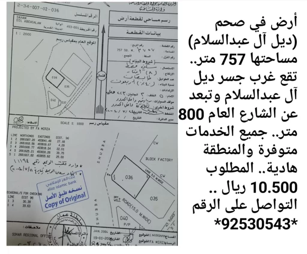 أرض في صحم (ديل آل عبدالسلام)