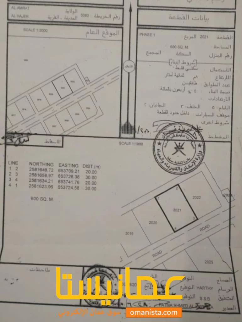 ارض سكنية للبيع في الحاجر