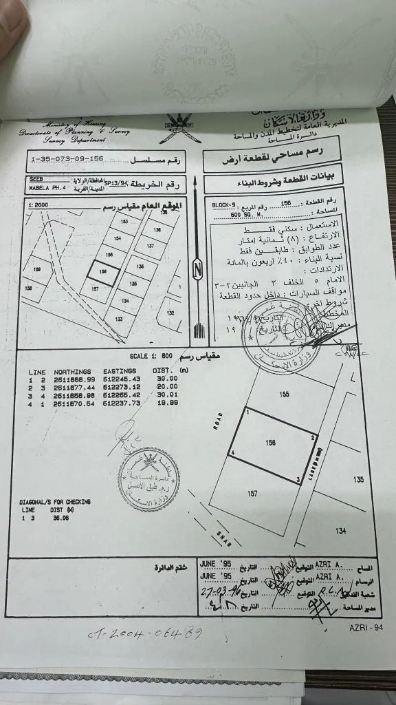 ارض للبيع في المعبيله الجنوبية