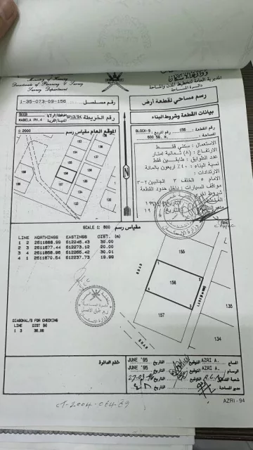 ارض للبيع في المعبيله الجنوبية