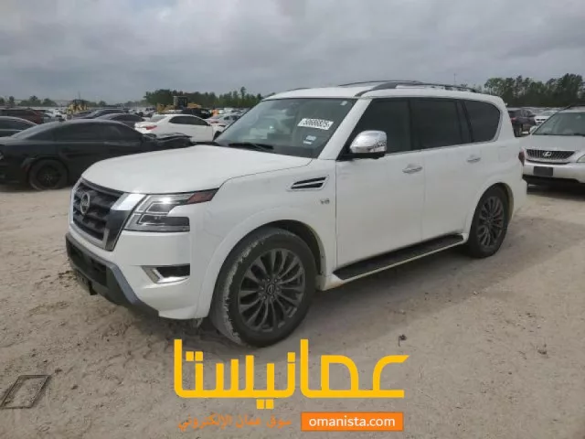 نيسان ارمادا موديل 2021 بلاتينيوم إعلاء فئه ابيض داخل بيج فتحه ب