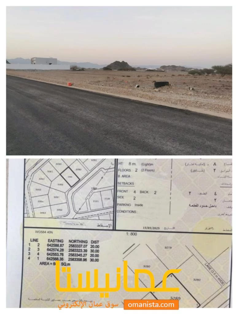 ارضين شبك في العامرات الامتداد للبيع