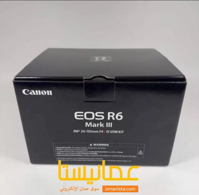 كاميرا كانون EOS R6 Mark III الرقمية بدون مرآة جديدة ومغلفة