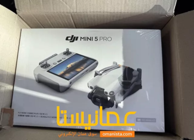 طائرة DJI Mini 5 Pro Flymore جديدة تماما ومغلفة مع جهاز تحك