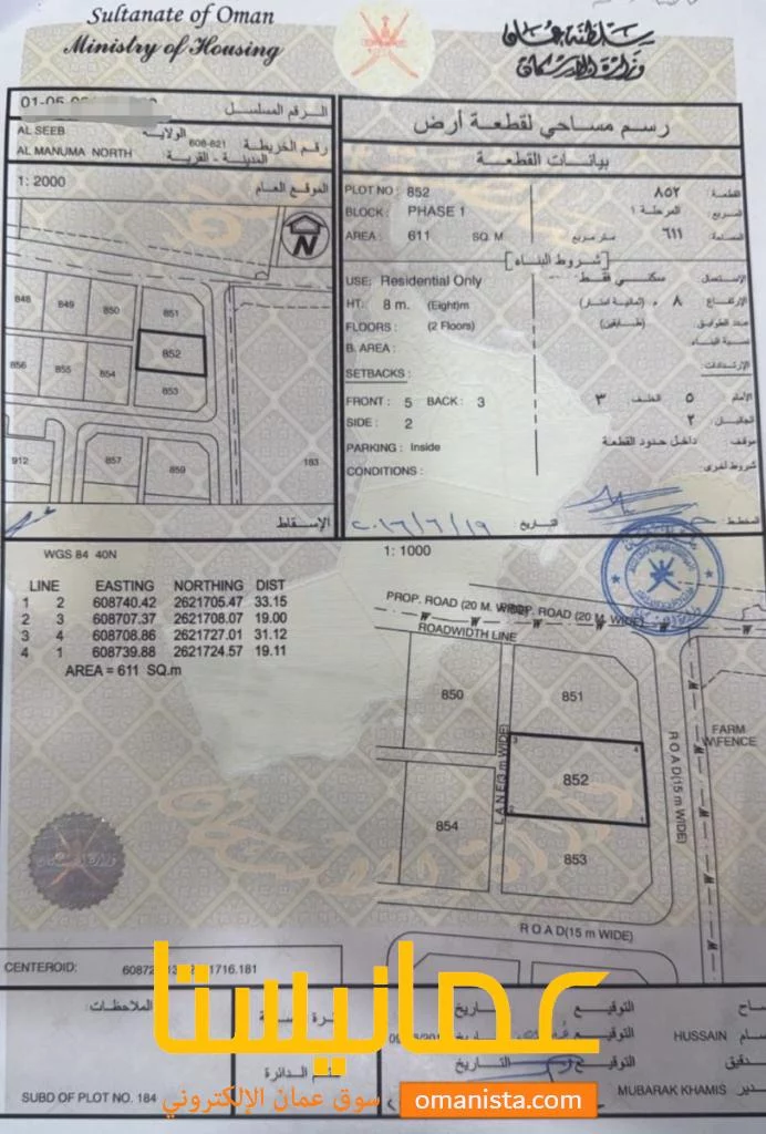 سكنية في المنومة للبيع