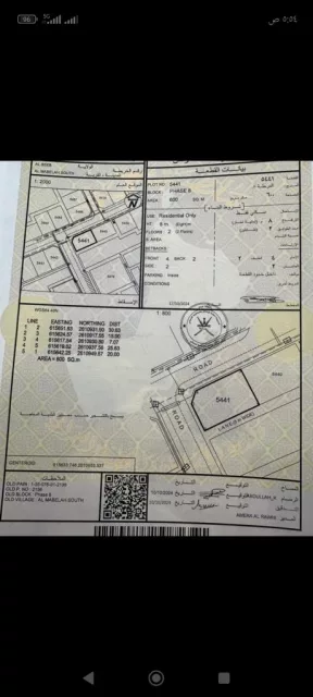 ارض سكنيه في المعبيله السادسه