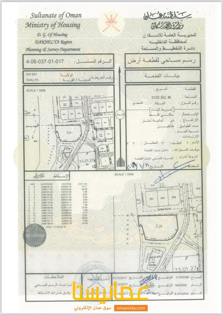 ارض سكنية كبيرة في الجفنين للبيع