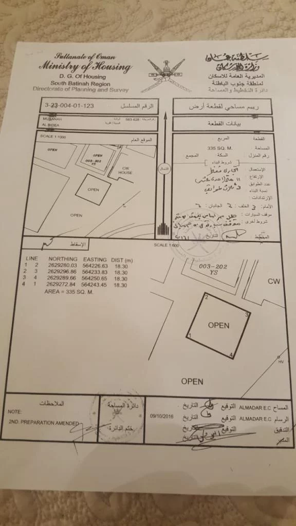 أرض تجـاربة في المصنعه / منطقة البديعة