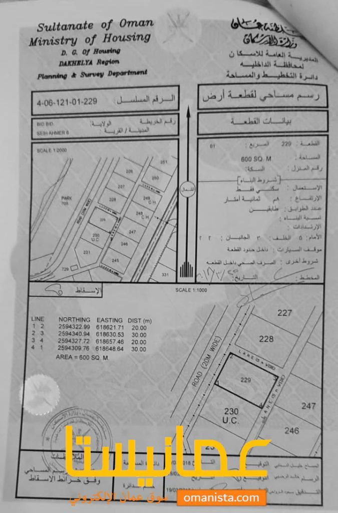 أرض سكنية في السيح الاحمر . . موقع متميز جدا.