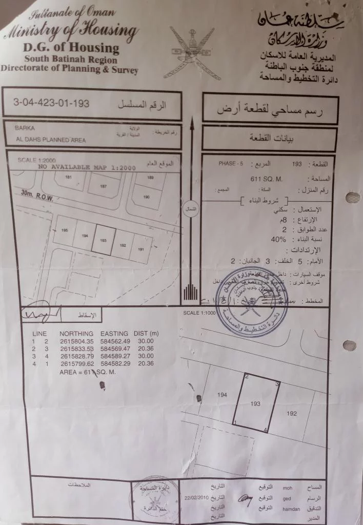 أرض سكنية للبيع