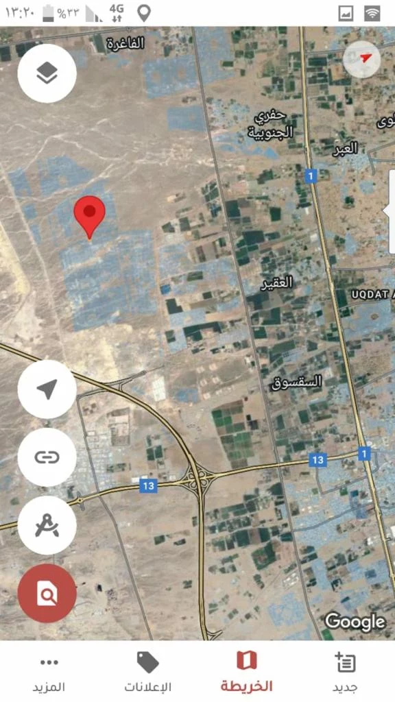 ارض سكنيه في بركاء منطقة الدهس مطلوب 7 الاف هاتف 99171746