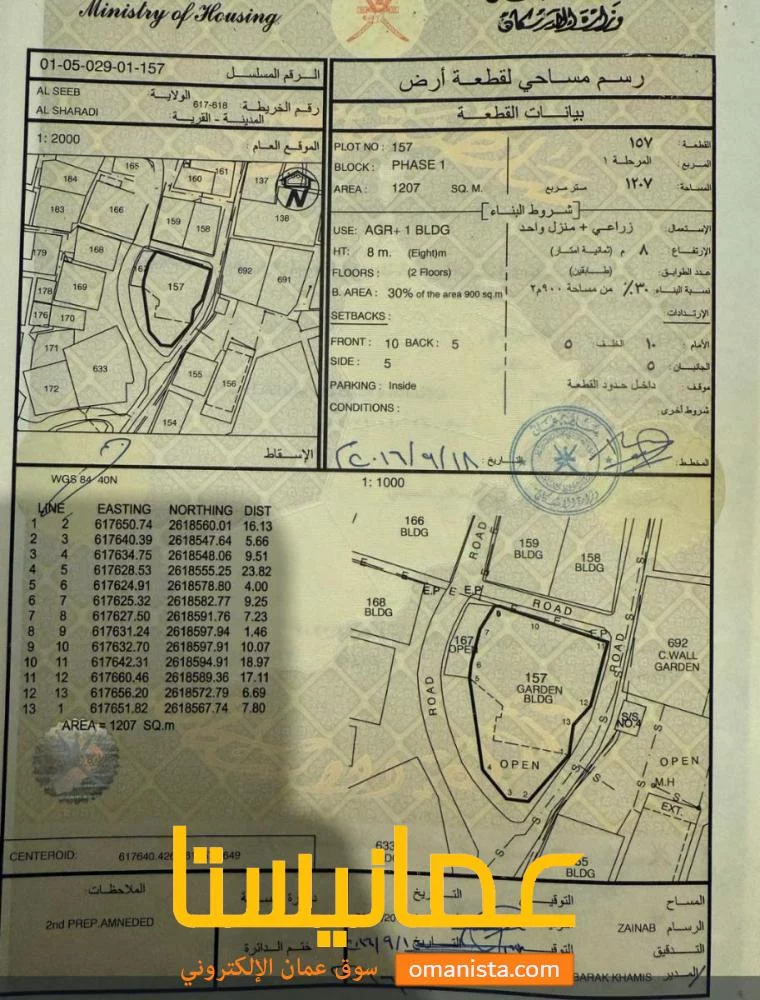 أرض زراعي سكنيه كبيرة الشرادي