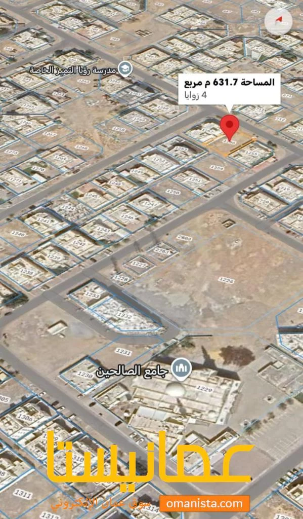 ارض للبيع في المعبيله 4 بلوك 12