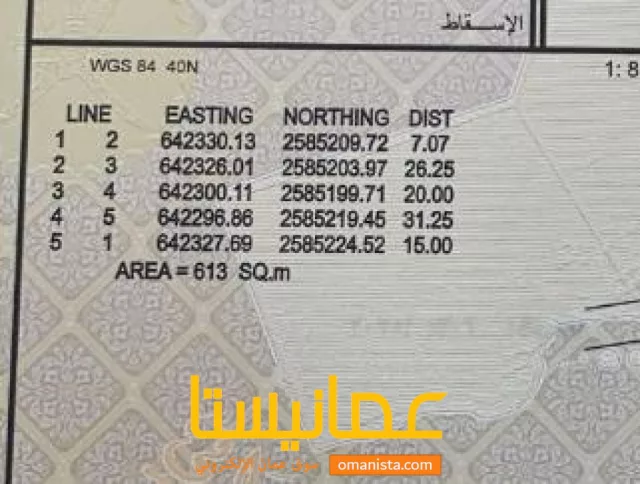 ارض سكنيه للبيع في العامرات مدينة النهضه ١٤١