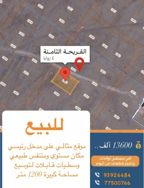 قطعتين شبك بالقريحة الثامنة