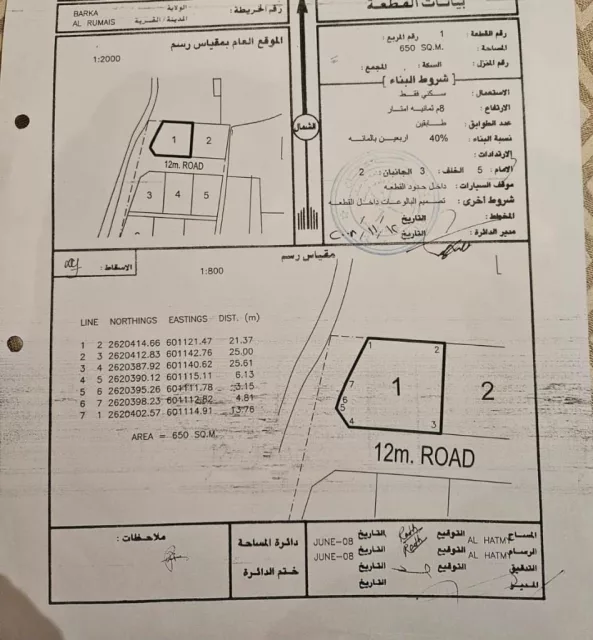 أرض سكنية للبيع الرميس شمال