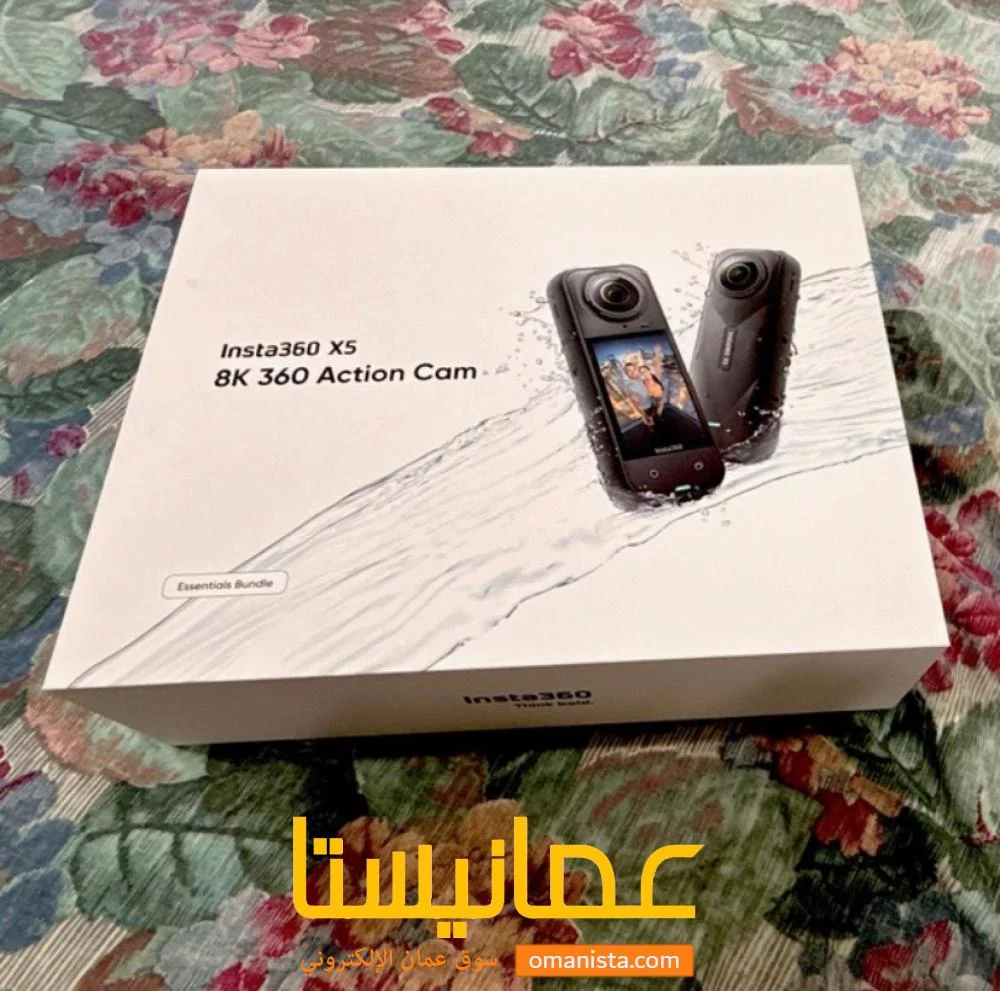 كاميرا الحركة INSTA360 X5 8K 360 جديدة ومغلفة مع جميع المل