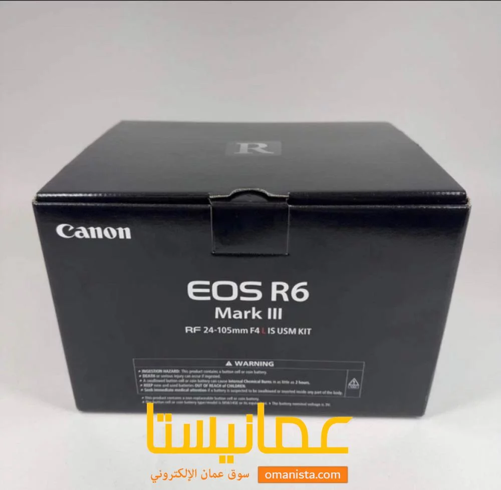 كاميرا كانون EOS R6 Mark III الرقمية بدون مرآة جديدة ومغلفة