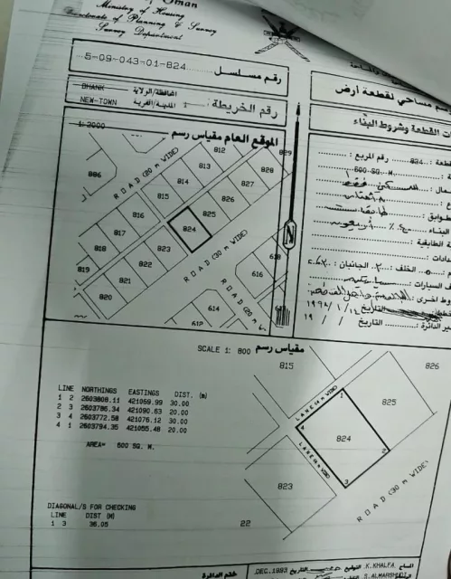 للبيع أرض في ولاية ضنك المدينة الجديدة