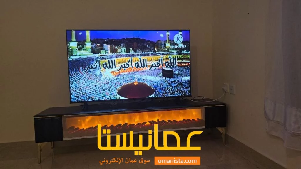 شاشة مجمر سوداء فاخرة تعمل بالكهرباء – تصميم أنيق وجودة ممتازة