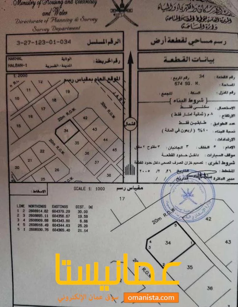 ارض للبيع في حلبان قدام مدرسه الاتقان