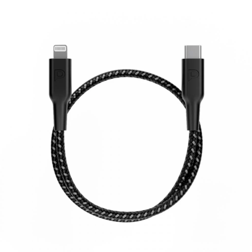 كابل Powerology 7MD المضفر: كابل USB-C Lightning لنقل البيان