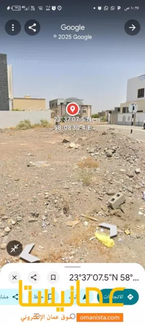 ارض سكنيه للبيع في العامرات ٣٠٠ متر