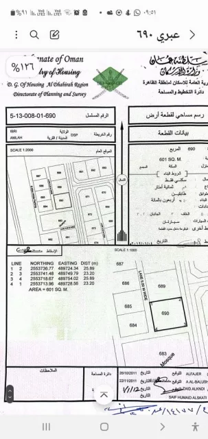 ارض سكنيه فعملا
