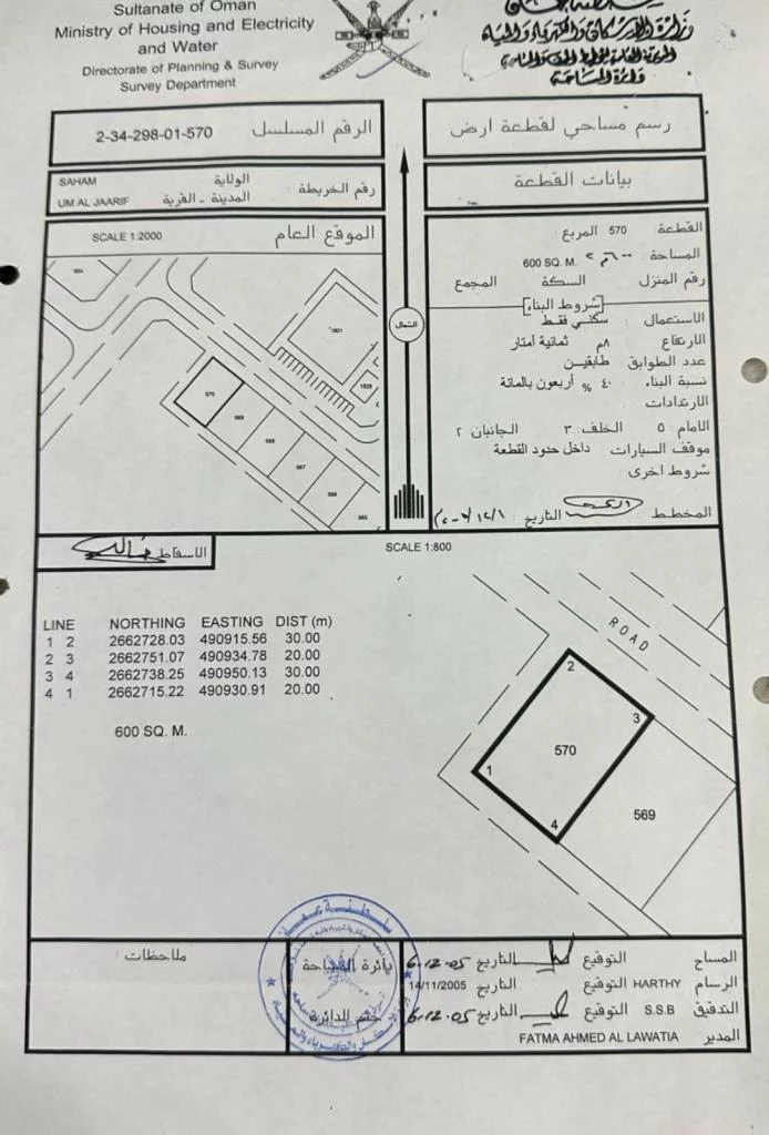 أرض سكني للبيع صحم أم الجعاريف مفتوحه من ثلاث جهات