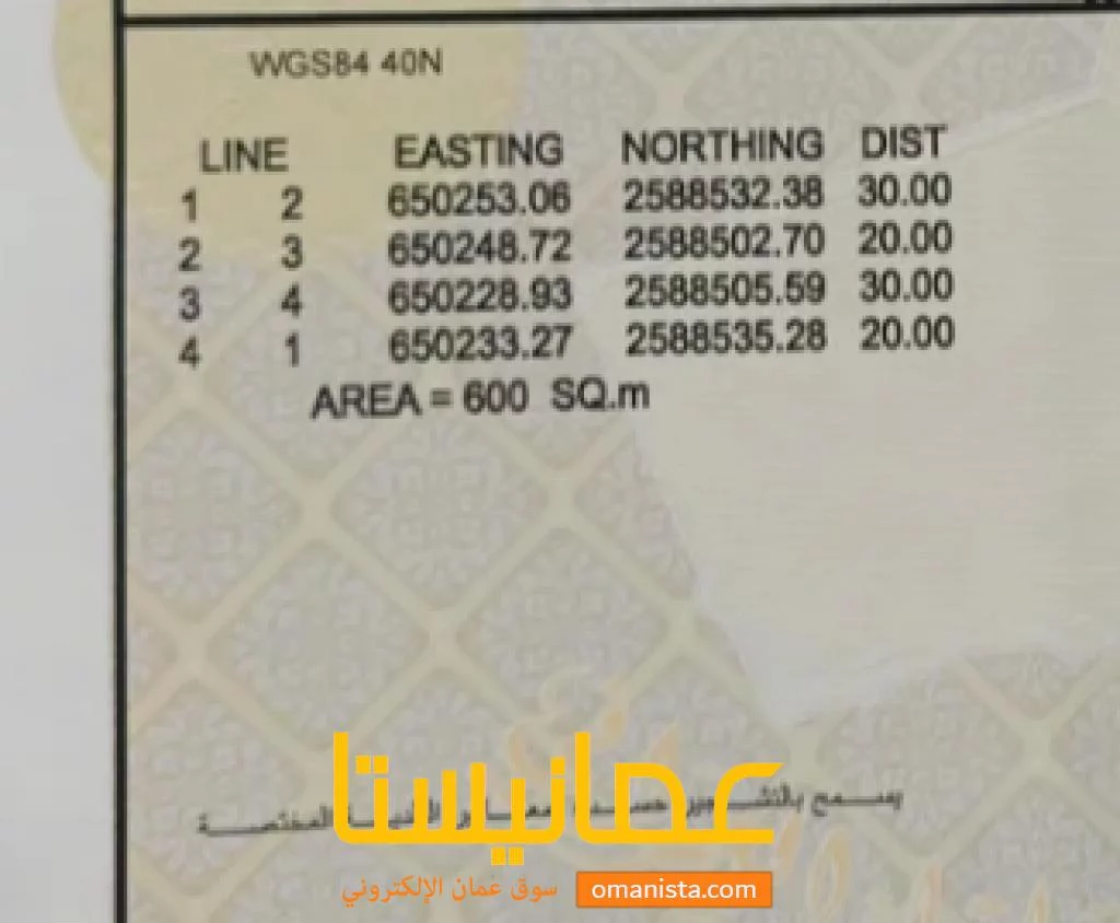 ارض سكنيه للبيع في العامرات الامتداد 1
