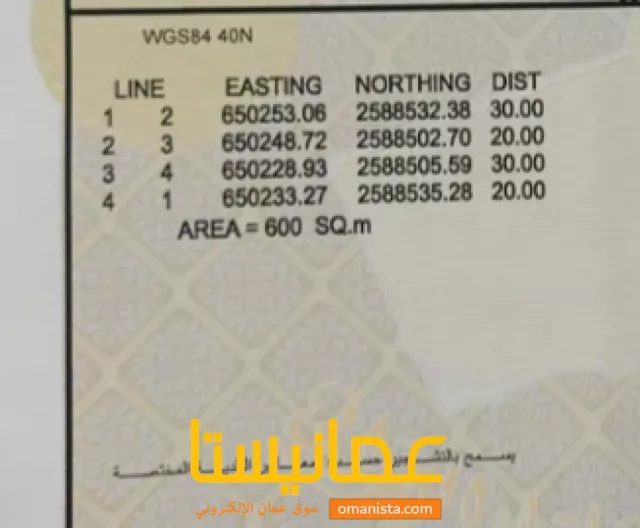 ارض سكنيه للبيع في العامرات الامتداد 1
