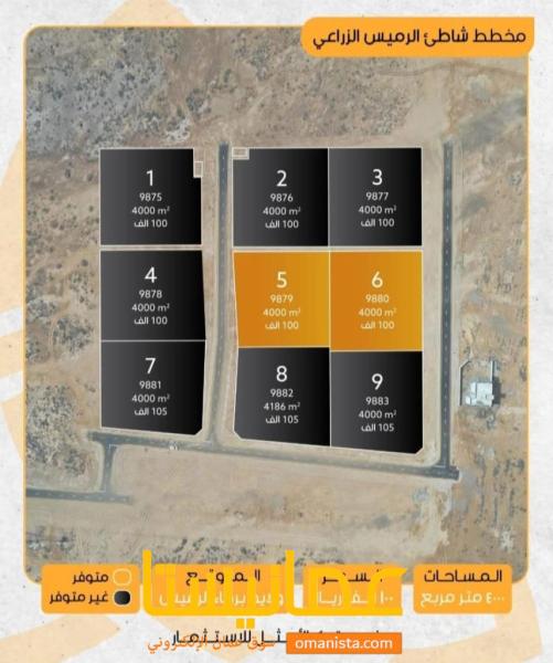 مخطط زراعي للبيع الرميس