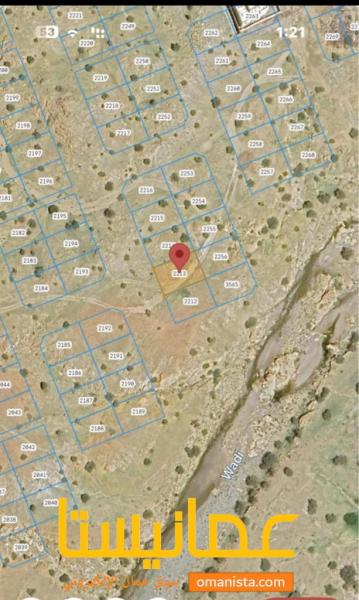 ارض للبيع بوشر العوابي توزيع الضباط مساحة 600متر