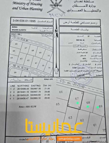 3 اراضي شبك للبيع في مزرعة الحرث