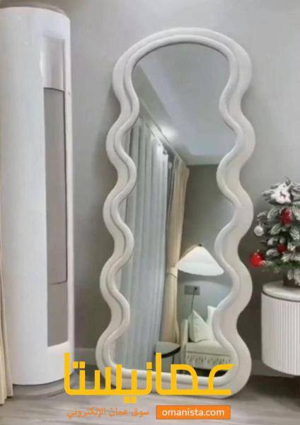 مرآة ارضيه اطار بيج