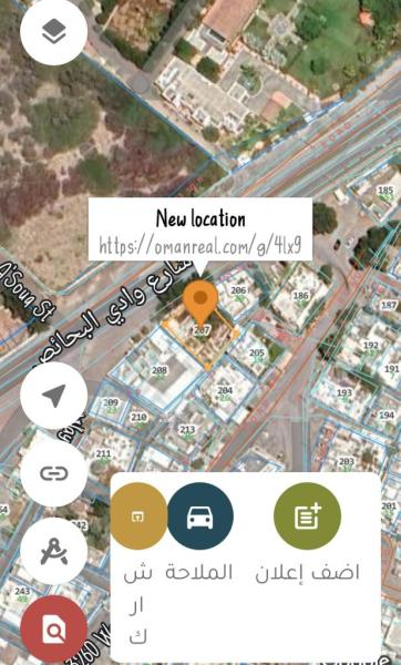 ارض سكنيه مرخص لها بئر ومؤجره في السيب