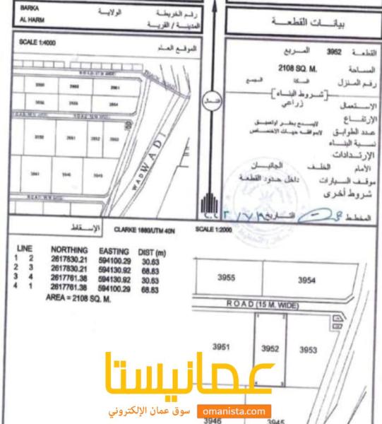 تم التخفيض ارض زراعيه في بركاء الهرم