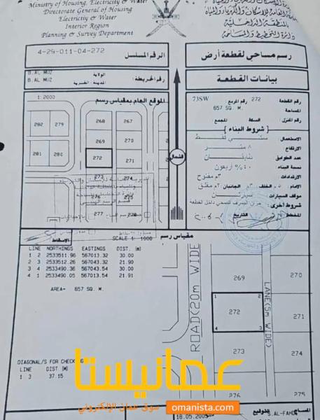 أرض للبيع في بركة الموز مخطط ٤