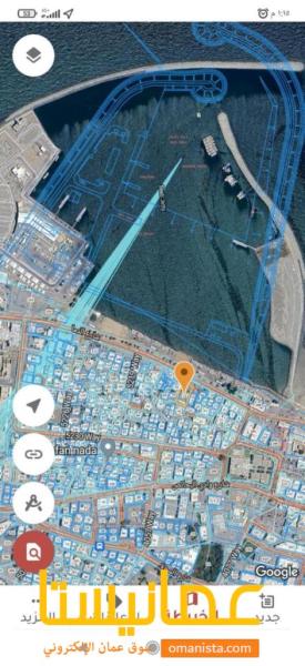 ارض سكني تجاري في السيب اول خط من البحر