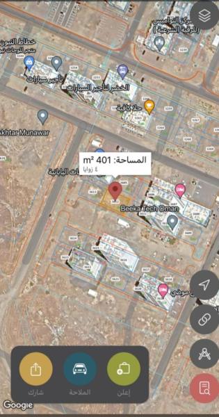 للبيع ارض سكني تجاري في المعبيلة 7موقع ممتاز