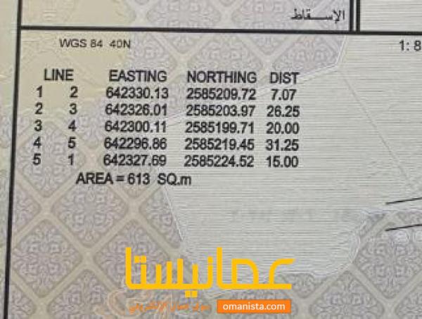 ارض سكنيه للبيع في العامرات مدينة النهضه ١٤١