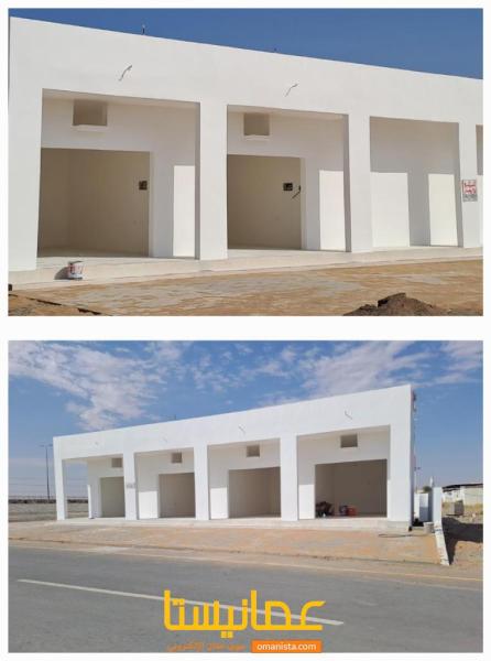 عدد (٦) محلات تجارية للبيع الخط الاول بصناعية ولاية بدية