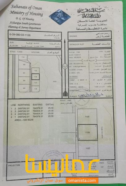 منزل للبيع في جنوب الشرقية ولاية صور(منطقة العيجة2)