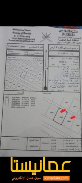 للبيع ارضان شبك ممتازة في السويق الخضراء جديدة الثانيةوسطيات