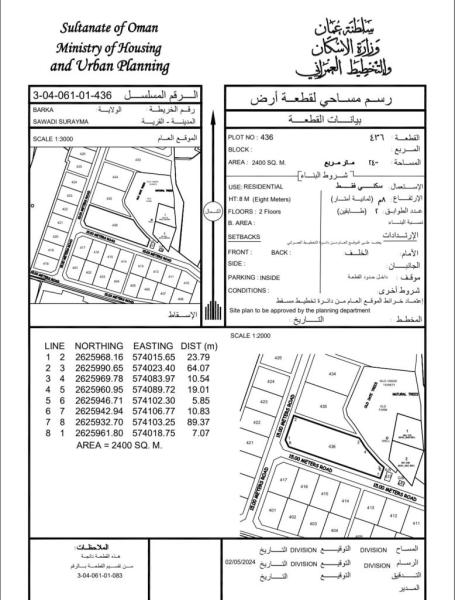 ارض للبيع لعمل استراحه في السوادي